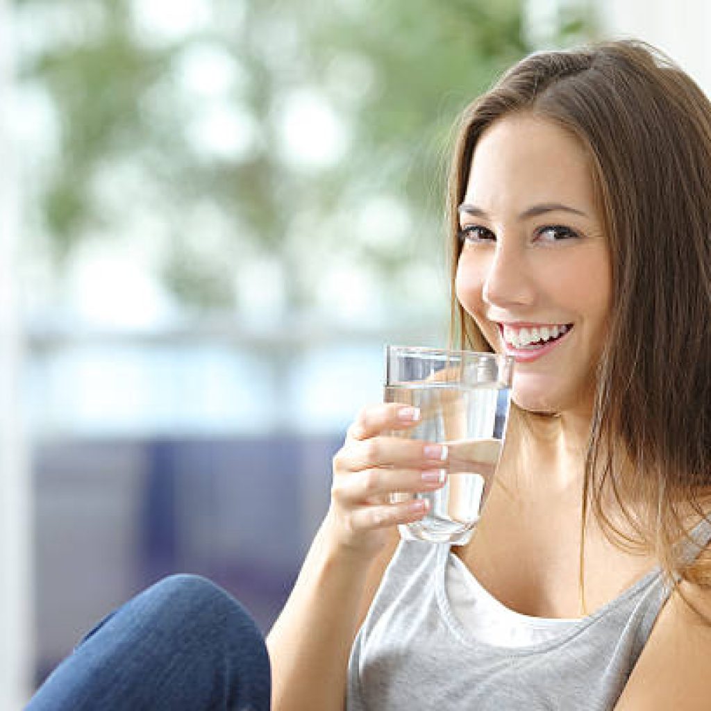 Girl drinking Mithas